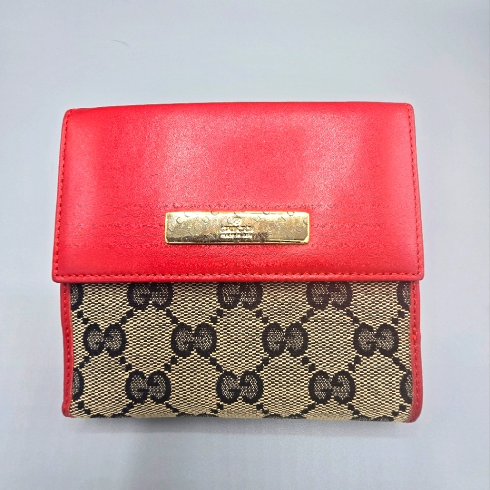 GUCCI DIAMANTE DOUBLE SNAP WALLET